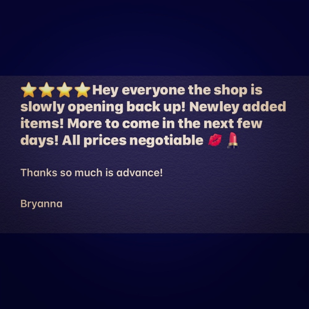 All prices negotiable!!